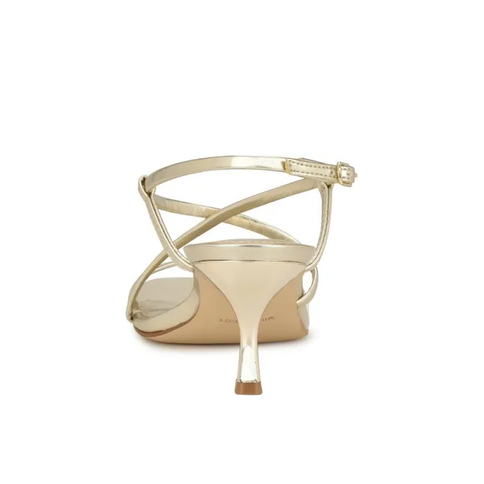 Haya Strappy Sandals Platino Women Nine West Sandals