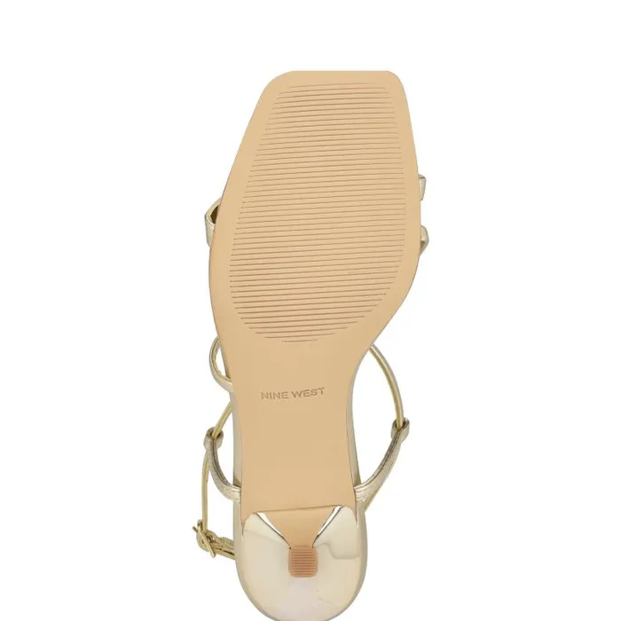 Haya Strappy Sandals Platino Women Nine West Sandals