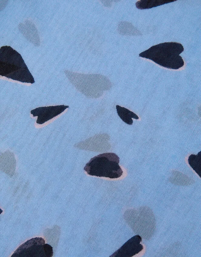 Heart Print Lightweight Scarf Women Monsoon Scarves