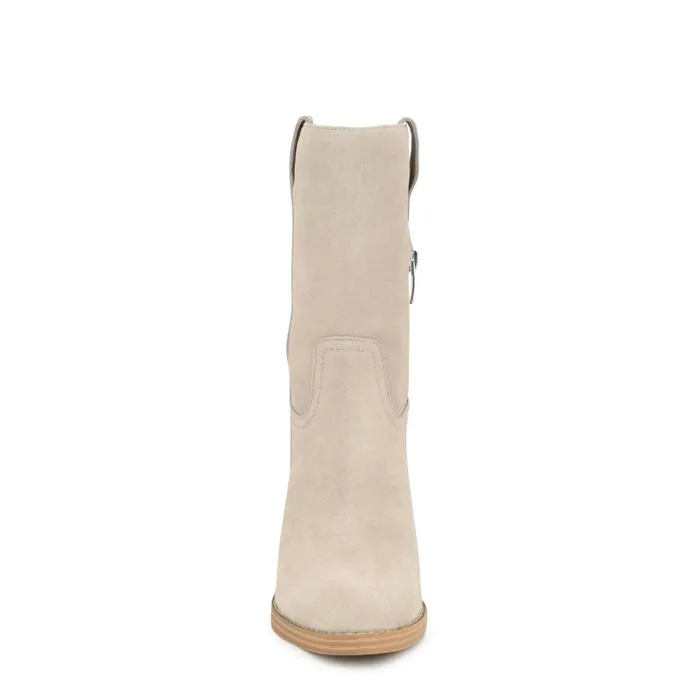Hess Dress Boots Light Gray Women Nine West Boots and Booties