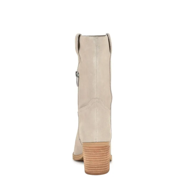 Hess Dress Boots Light Gray Women Nine West Boots and Booties