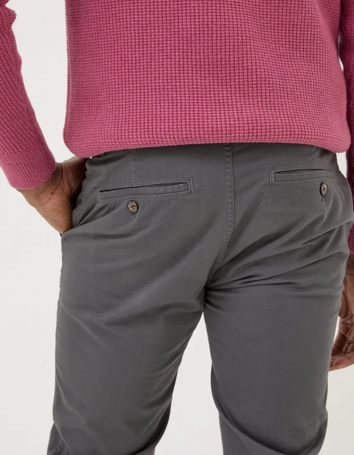 Heyshott Slim Chinos Ink Blue Men FatFace Trousers and Chinos