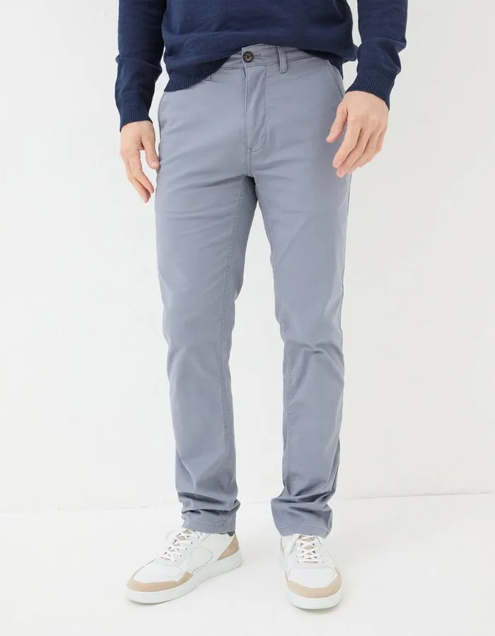 Heyshott Slim Chinos Ink Blue Men FatFace Trousers and Chinos