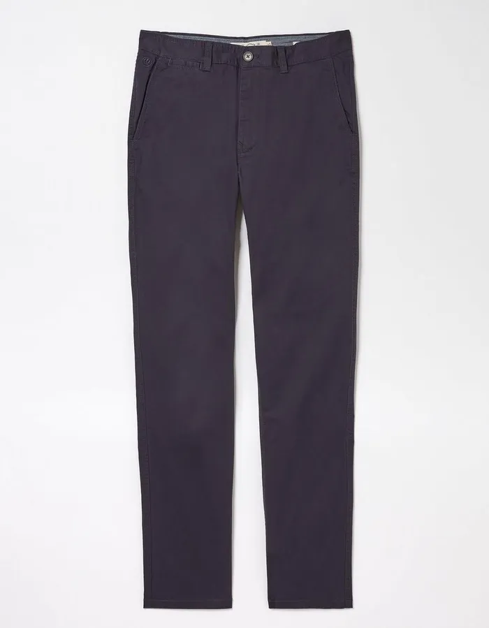 Heyshott Slim Chinos Navy Men FatFace Trousers and Chinos