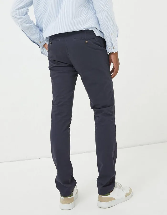 Heyshott Slim Chinos Navy Men FatFace Trousers and Chinos