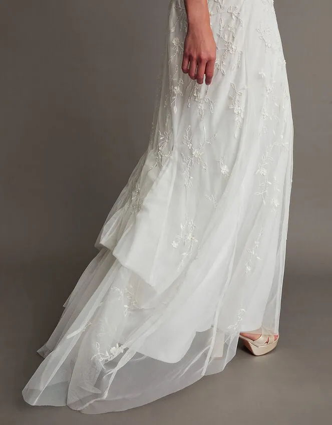 Holly Cowl Neck Bridal Dress Ivory Women Monsoon Dresses