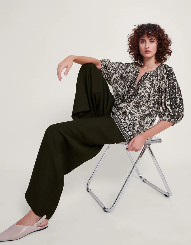 Holly Heritage Top Black Women Monsoon Tops and Blouses