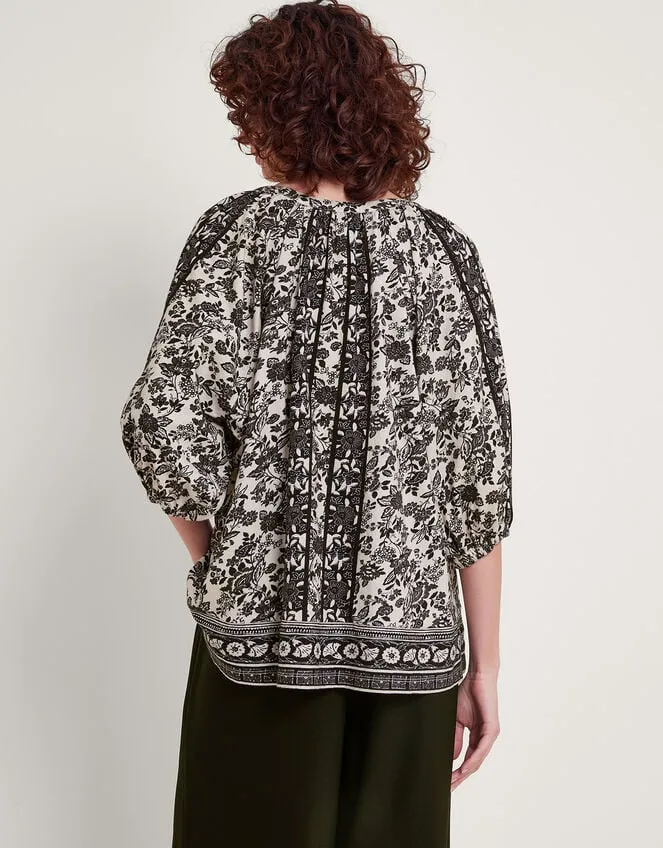 Holly Heritage Top Black Women Monsoon Tops and Blouses