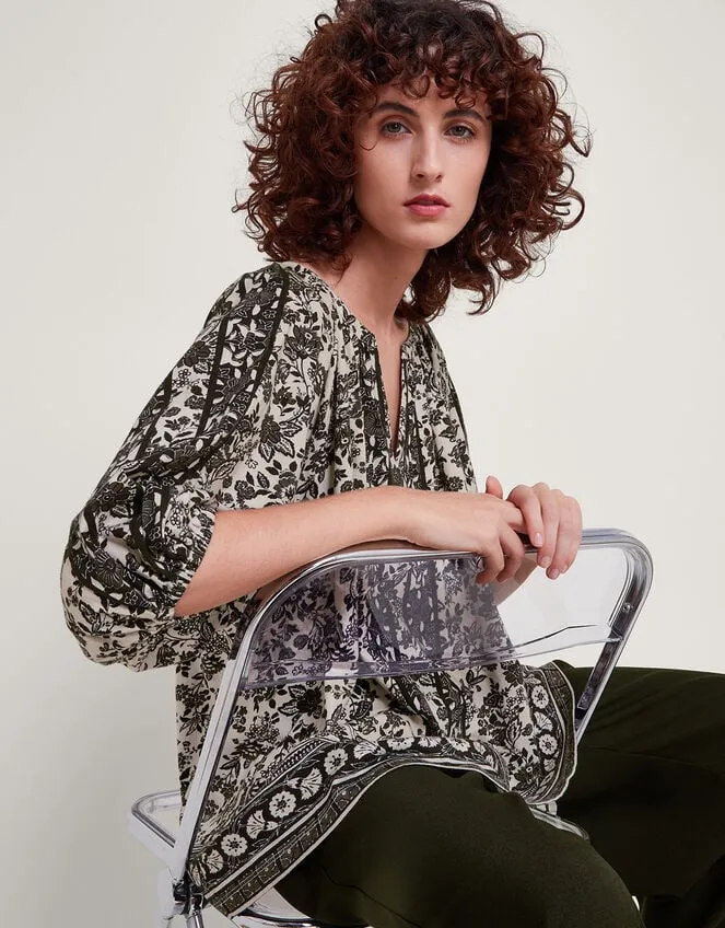 Holly Heritage Top Black Women Monsoon Tops and Blouses