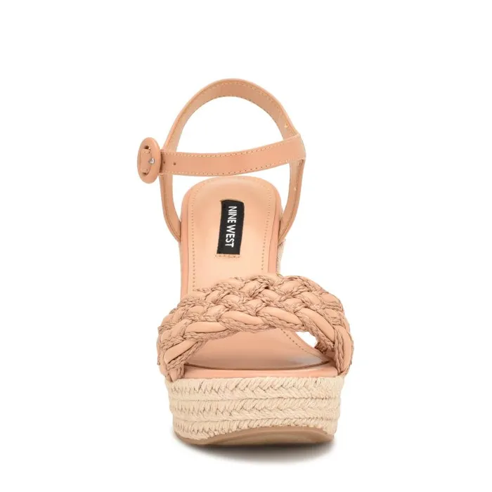 Hosana Espadrille Wedge Sandals Dark Blush Women Nine West Sandals
