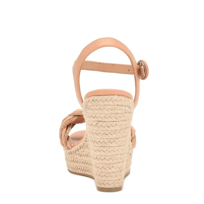 Hosana Espadrille Wedge Sandals Dark Blush Women Nine West Sandals