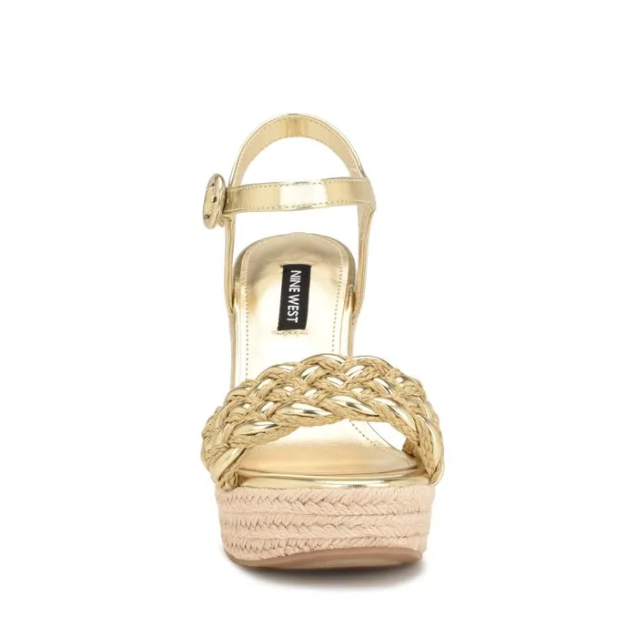 Hosana Espadrille Wedge Sandals Platino Women Nine West Sandals