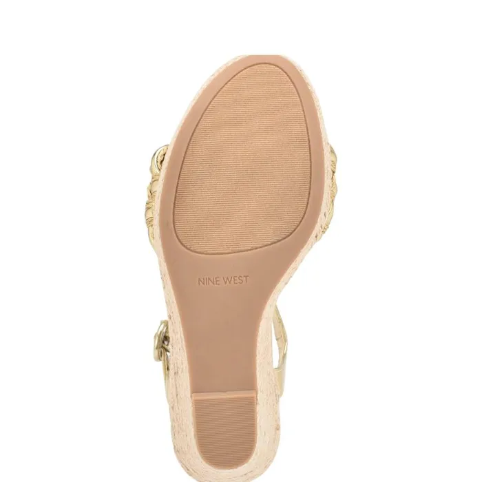 Hosana Espadrille Wedge Sandals Platino Women Nine West Sandals