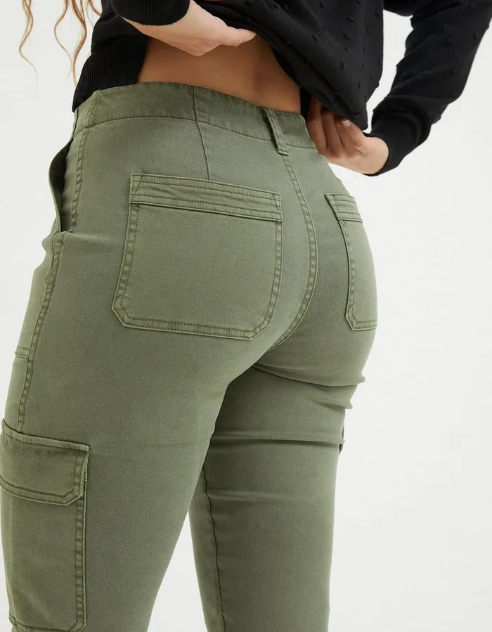 Hythe Cargo Trouser Green Women FatFace Trousers and Leggings