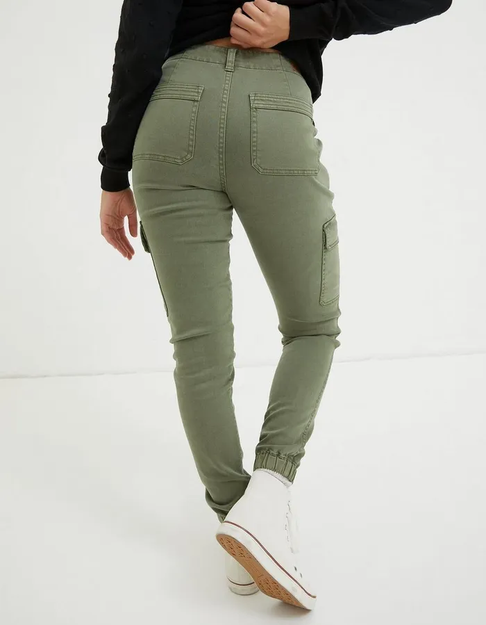 Hythe Cargo Trouser Green Women FatFace Trousers and Leggings