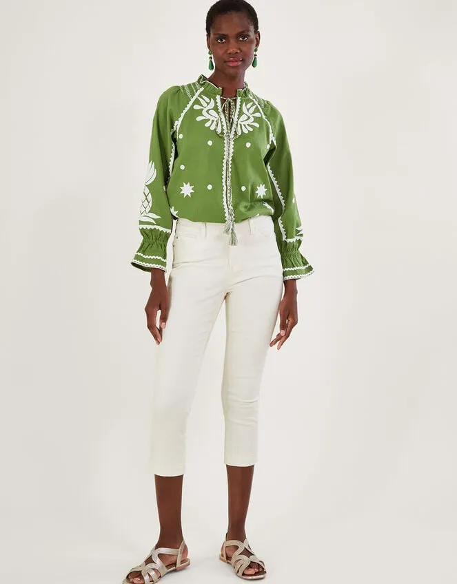 Idabella Crop Skinny Jeans With Sustainable Cotton Natural Women Monsoon Trousers and Jeans