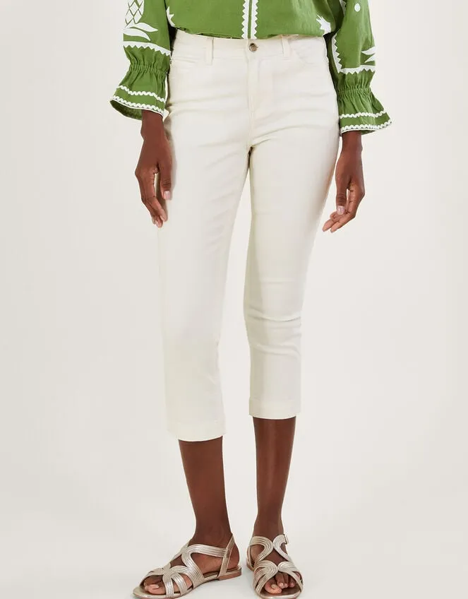 Idabella Crop Skinny Jeans With Sustainable Cotton Natural Women Monsoon Trousers and Jeans