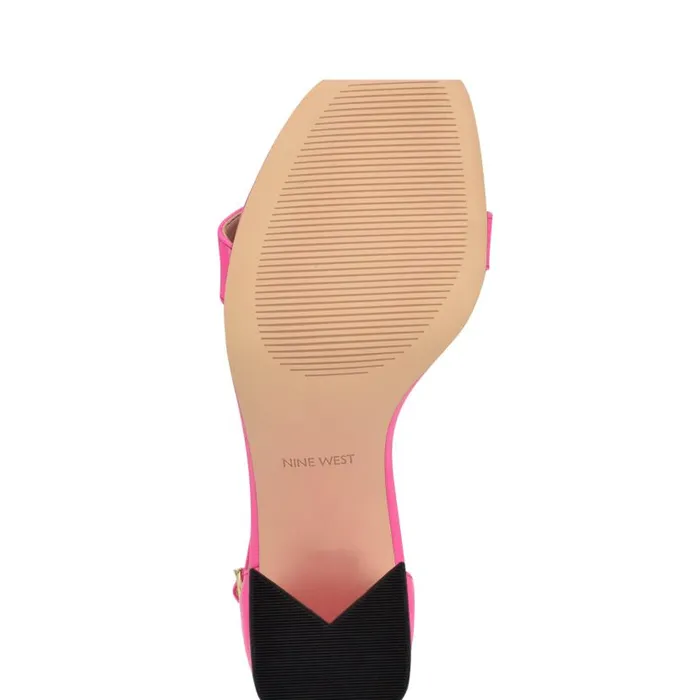 Ilea Ankle Strap Sandals Bright Pink Women Nine West Sandals