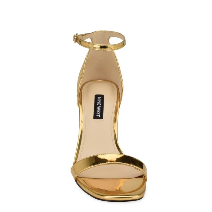 Ilea Ankle Strap Sandals Bronze Women Nine West Sandals