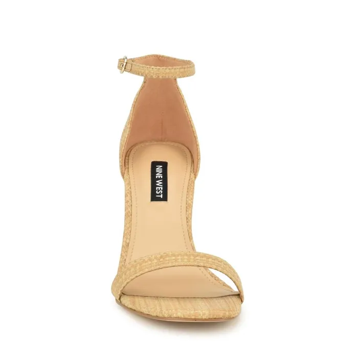 Ilea Ankle Strap Sandals Natural Raffia Women Nine West Sandals