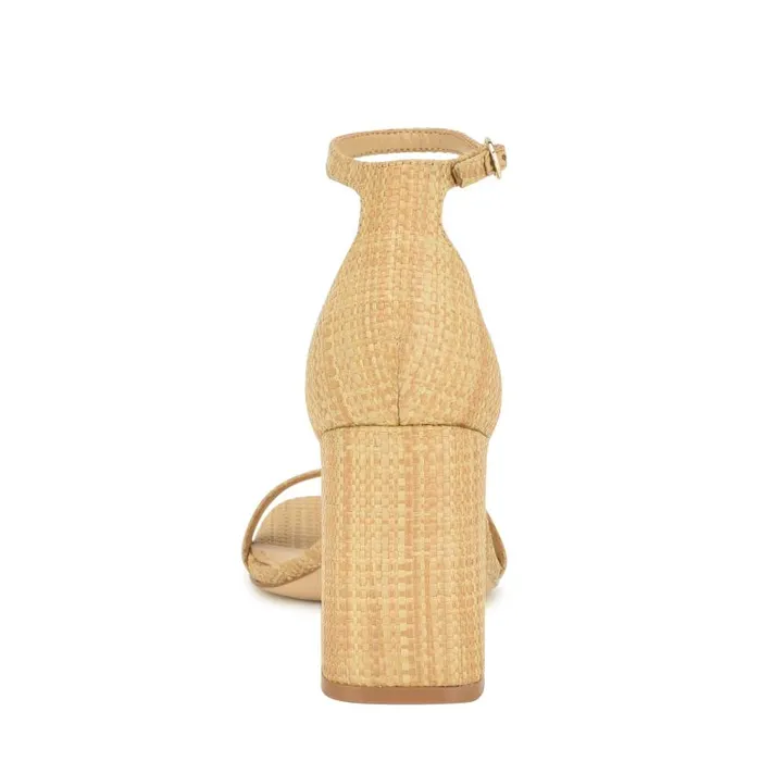 Ilea Ankle Strap Sandals Natural Raffia Women Nine West Sandals
