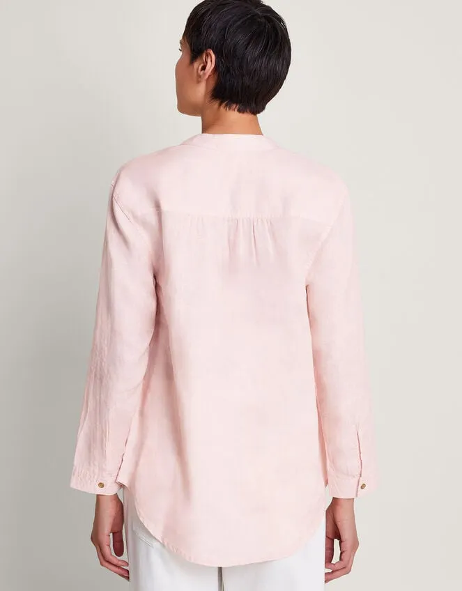 India Linen Shirt Pink Women Monsoon Tops and Blouses