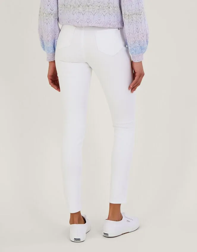 Iris RegularLength Skinny Jeans With Sustainable Cotton White Women Monsoon Trousers and Jeans