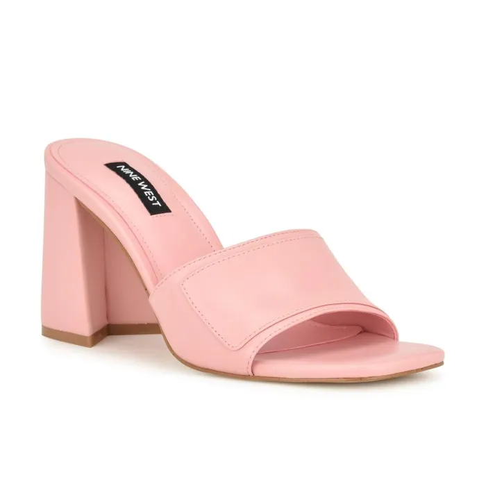 Iriss Slide Sandals Light Pink Women Nine West Sandals