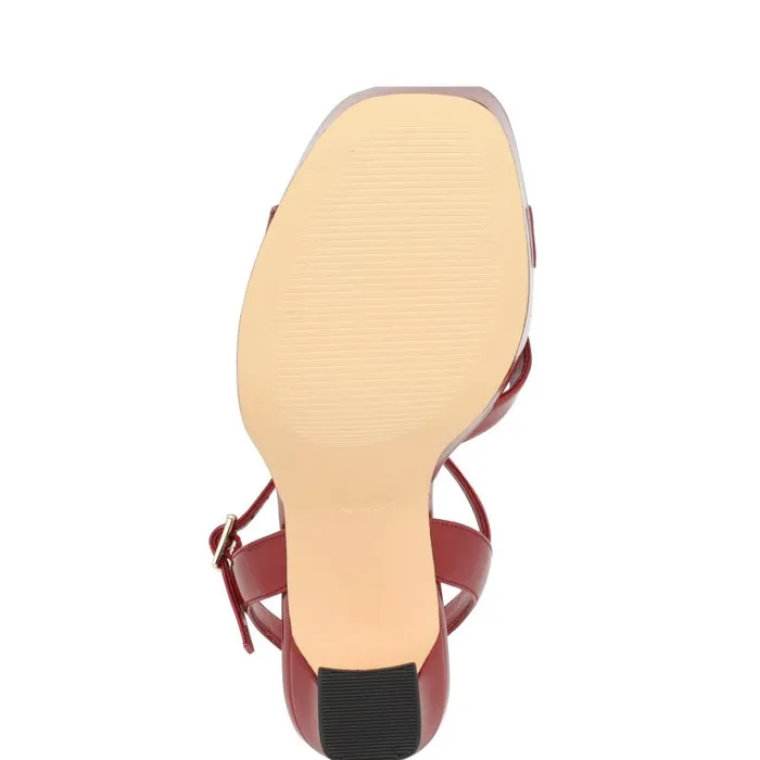 Iriv Platform Sandals Red Patent Women Nine West Sandals