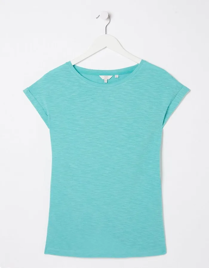 Ivy TShirt Teal Blue Women FatFace Nightwear and Loungewear