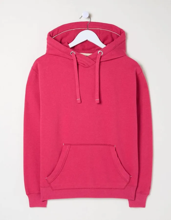 Izzy Overhead Hoodie Fuchsia Pink Women FatFace Sweatshirts and Hoodies