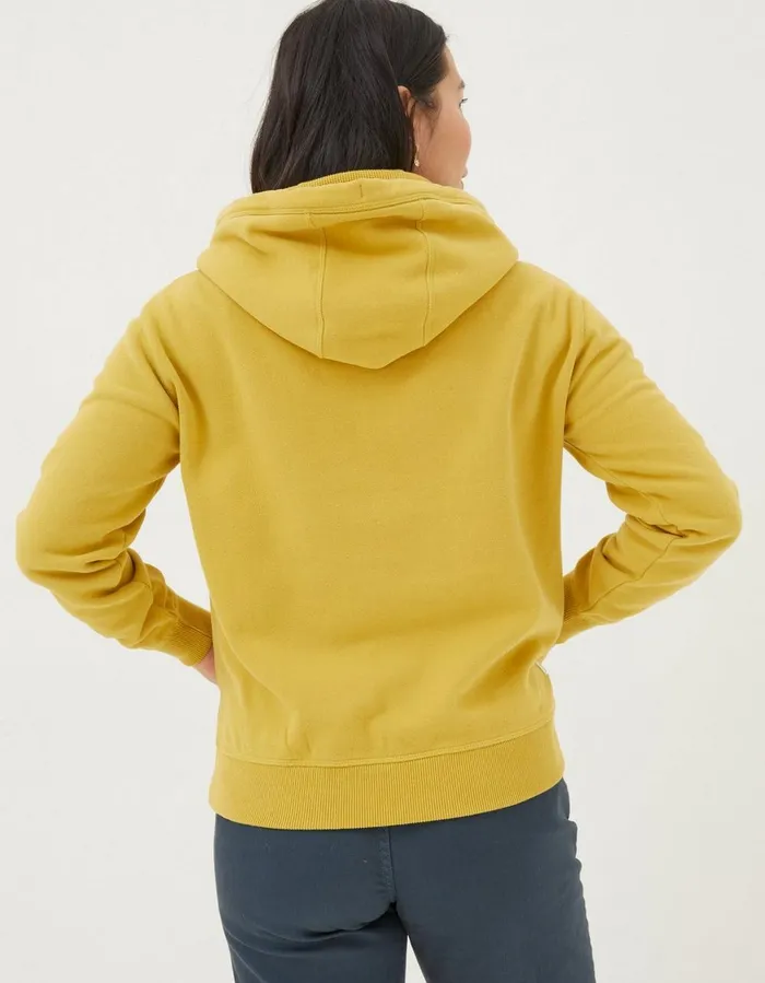 Izzy Overhead Hoodie Yellow Women FatFace Sweatshirts and Hoodies