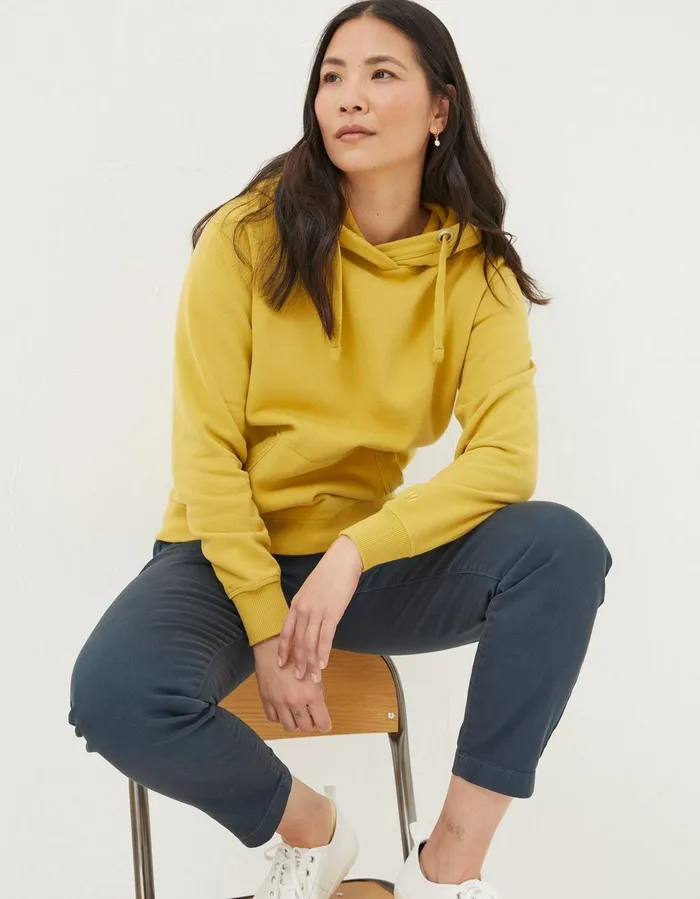 Izzy Overhead Hoodie Yellow Women FatFace Sweatshirts and Hoodies
