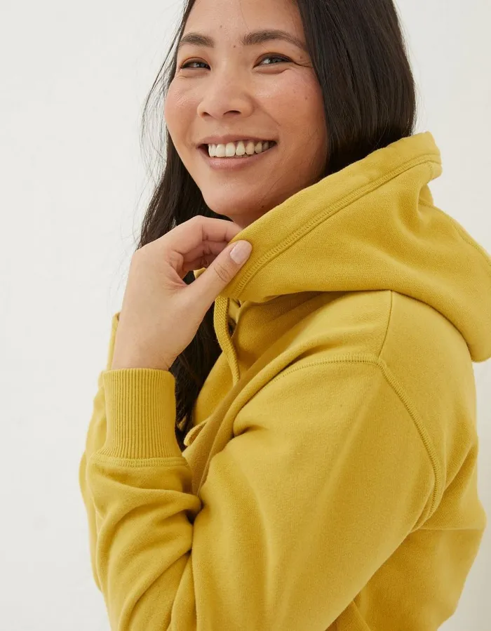 Izzy Overhead Hoodie Yellow Women FatFace Sweatshirts and Hoodies