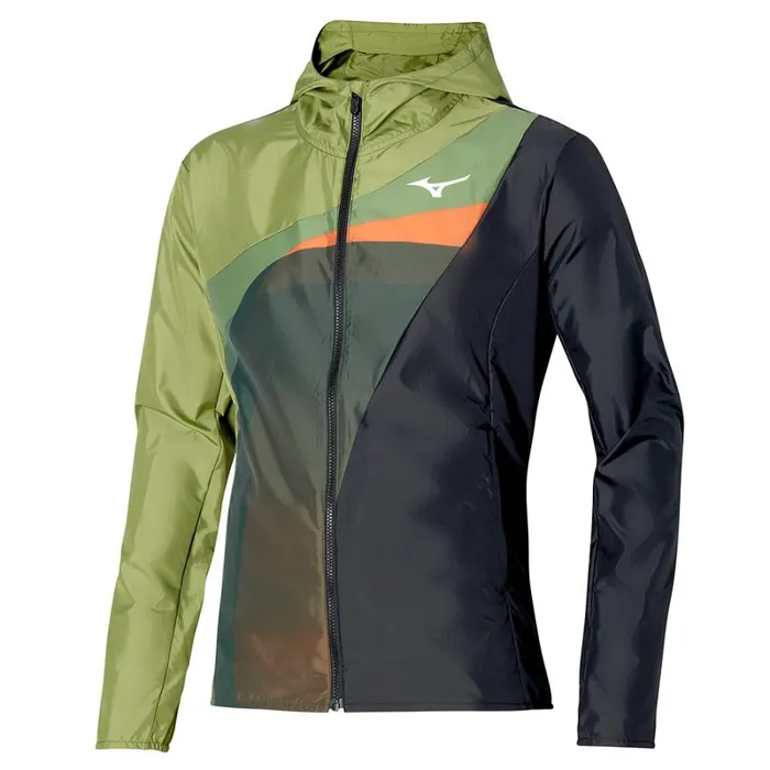 Jackets Men Mizuno Release Hooded Jcket Calliste Green