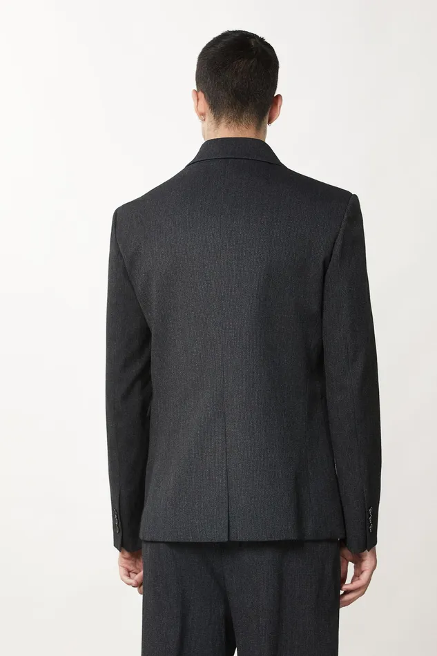 Jackets Men Patrizia Pepe DoubleBreasted CottonBlend Jacket Dark Gray