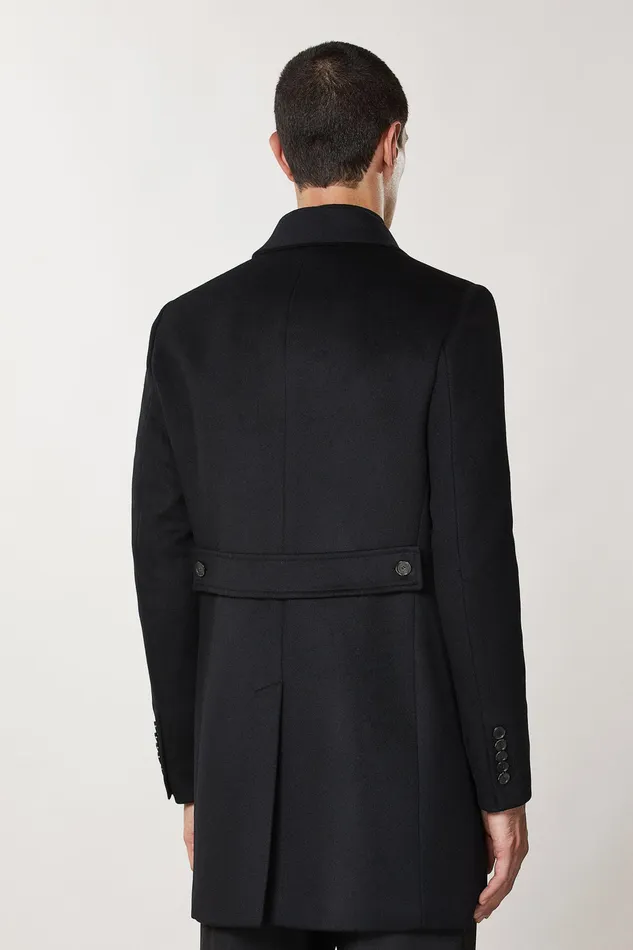 Jackets Men Patrizia Pepe Wool Blend Lined Coat Nero