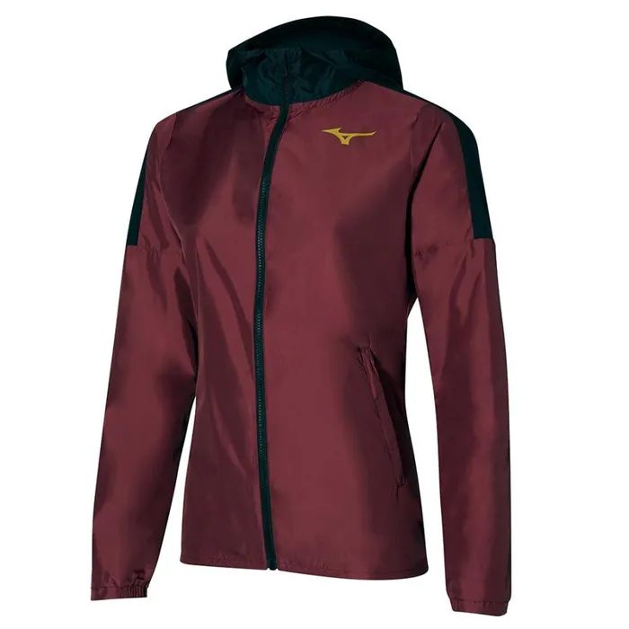 Jackets Women Mizuno Hoody Jacket Cabernet