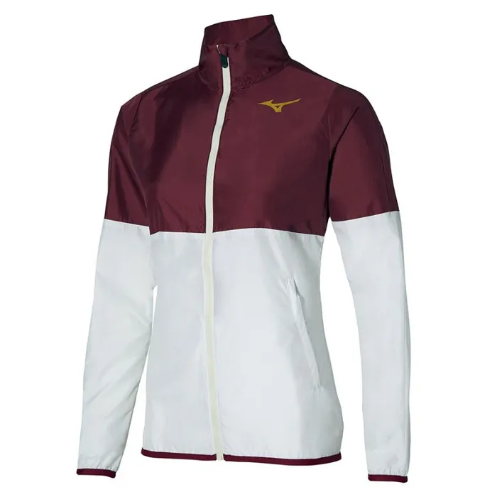 Jackets Women Mizuno Printed Jacket Cabernetwhite
