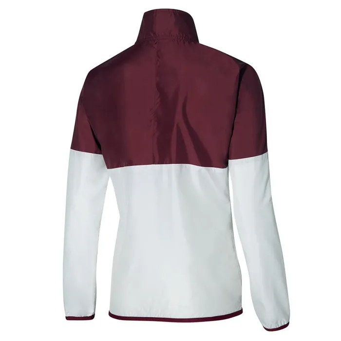 Jackets Women Mizuno Printed Jacket Cabernetwhite