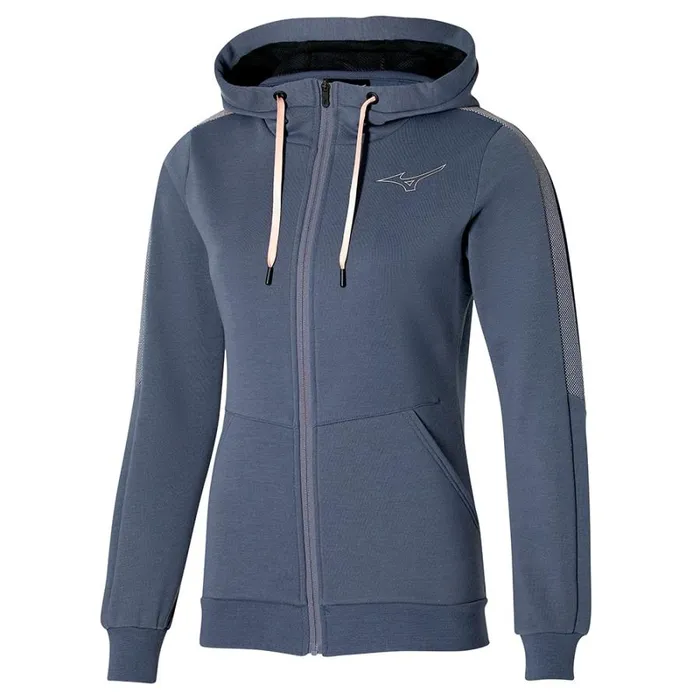 Jackets Women Mizuno Release Sweat Jacket Nightshadow Blue