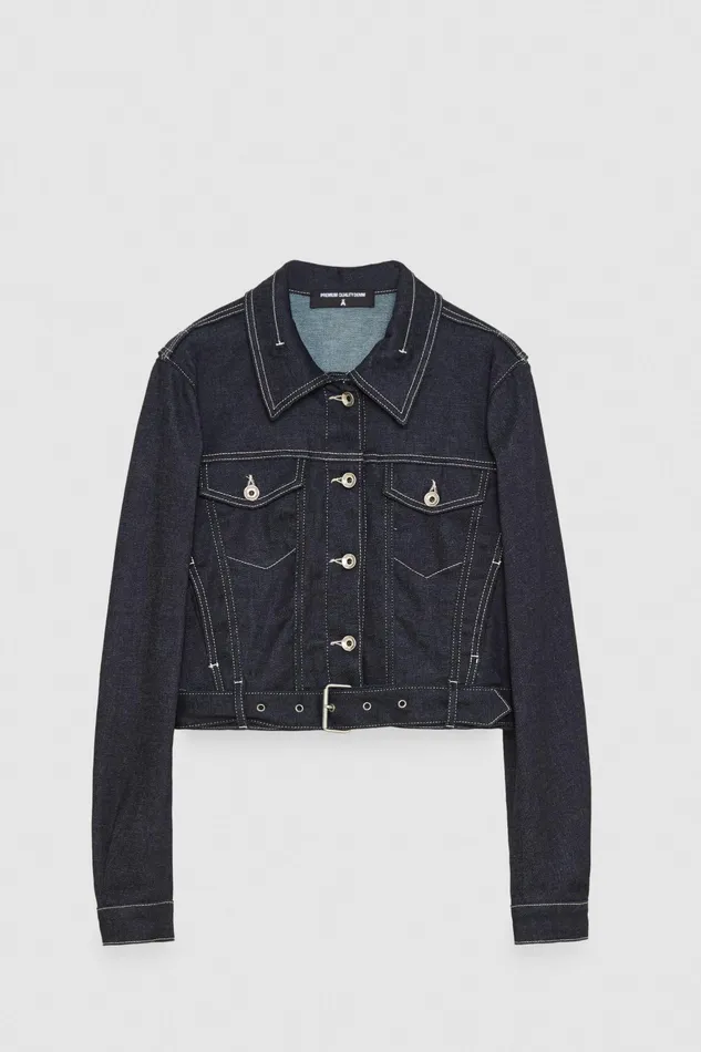 Jackets Women Patrizia Pepe Slim Denim Jacket Midnight Navy Wash