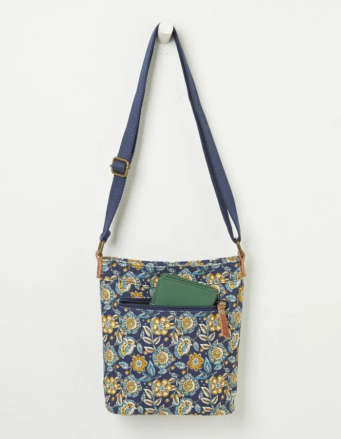 Janie Canvas Crossbody Bag Navy Women FatFace Bags and Purses