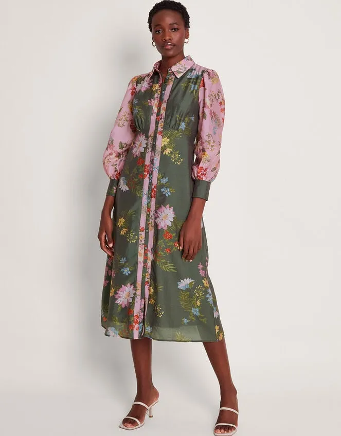 Jaquetta Shirt Dress Green Women Monsoon Dresses