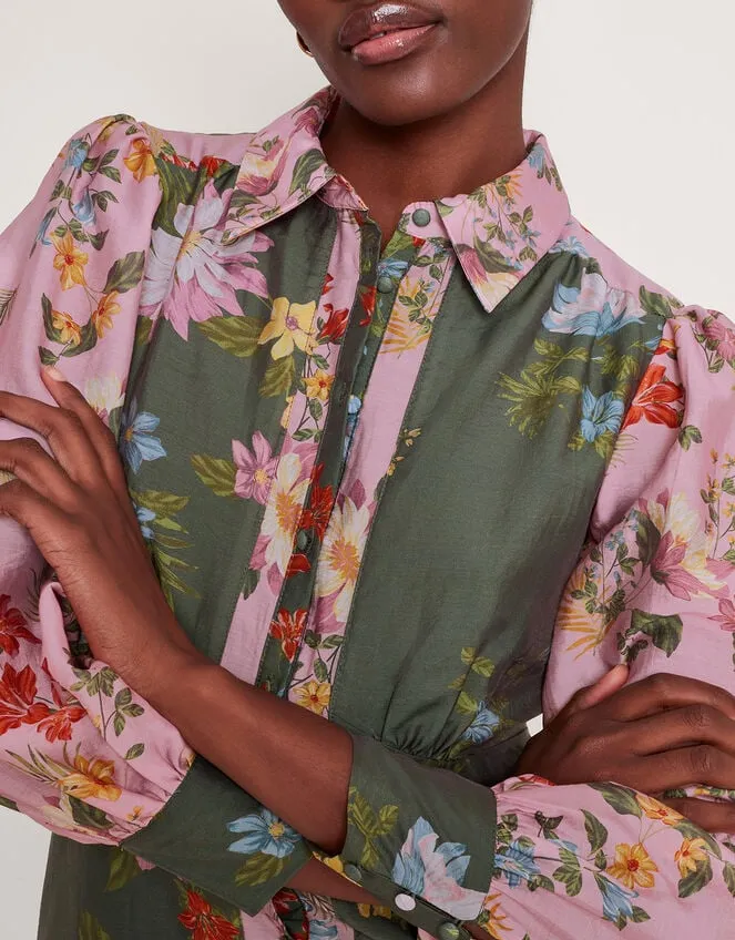 Jaquetta Shirt Dress Green Women Monsoon Dresses
