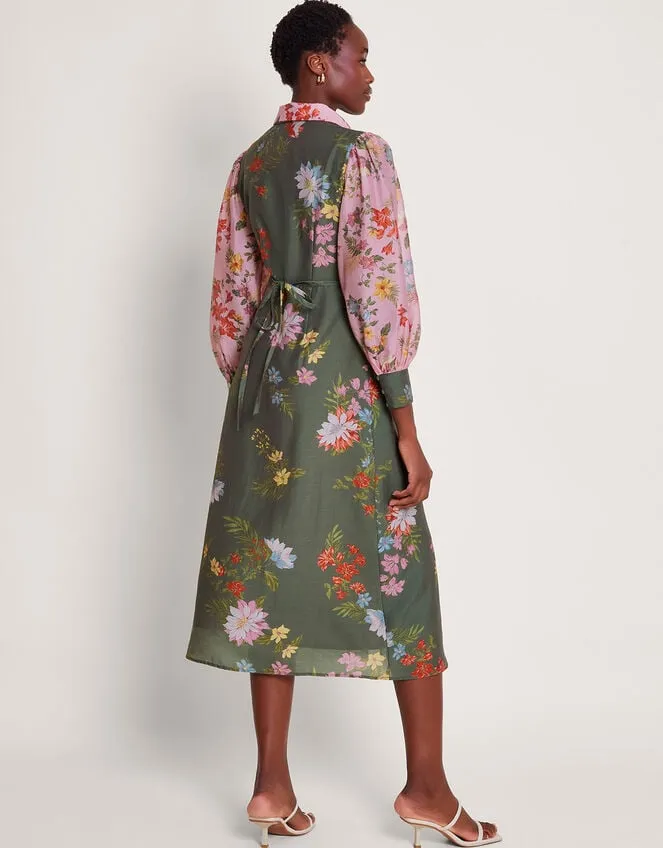 Jaquetta Shirt Dress Green Women Monsoon Dresses