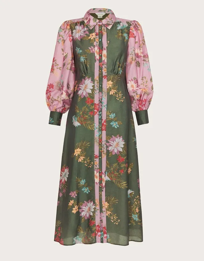Jaquetta Shirt Dress Green Women Monsoon Dresses