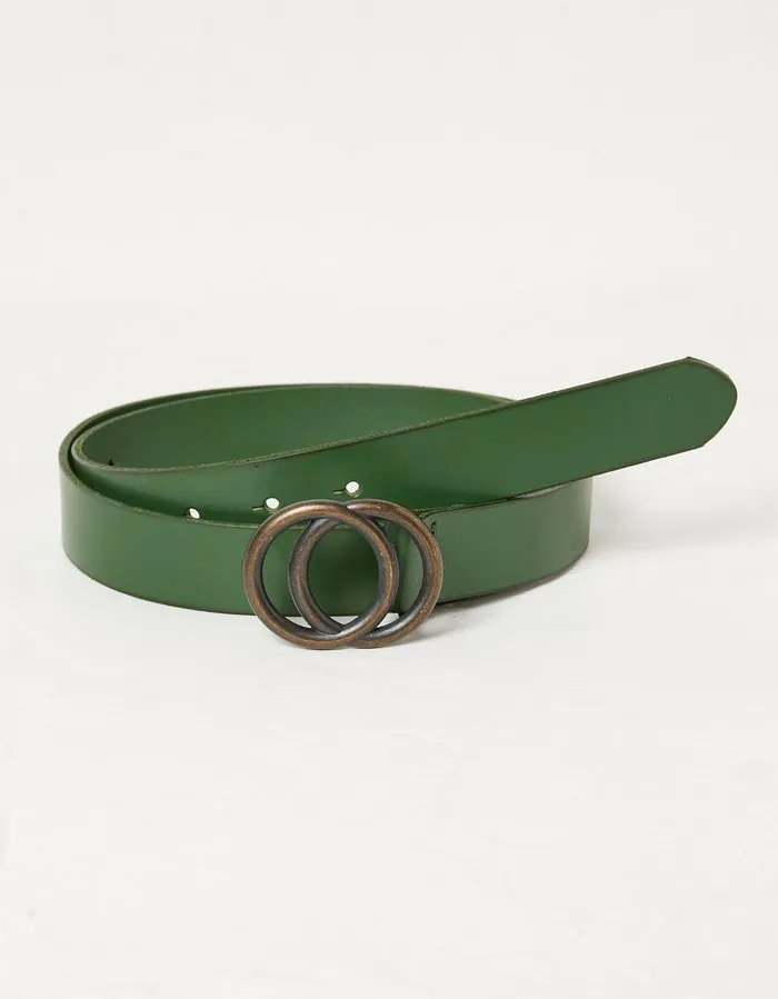 Jean Double Circle Belt Bright Green Women FatFace Belts