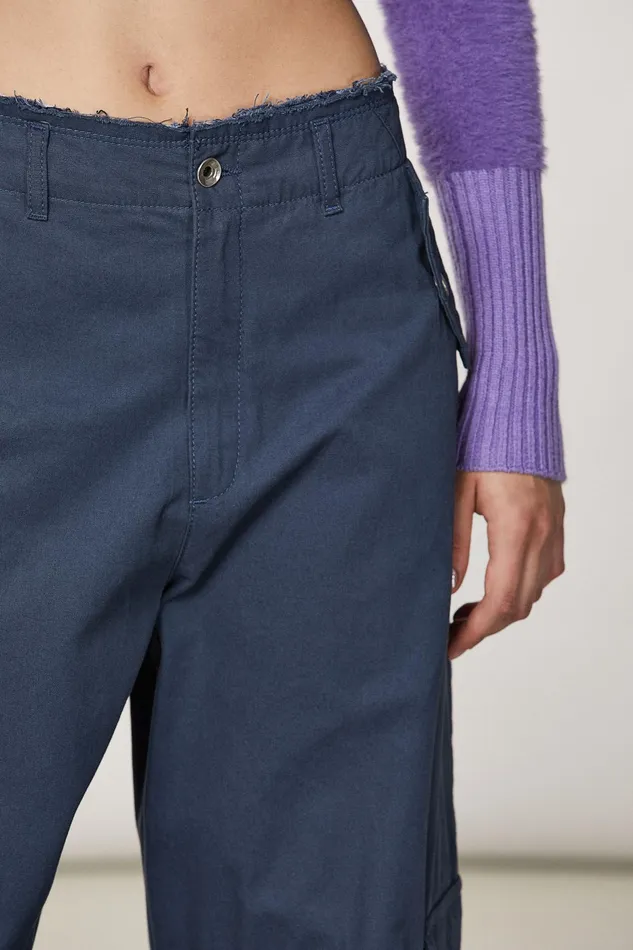 Jeans Women Patrizia Pepe Canvas Cargo Pants Odissey Gray