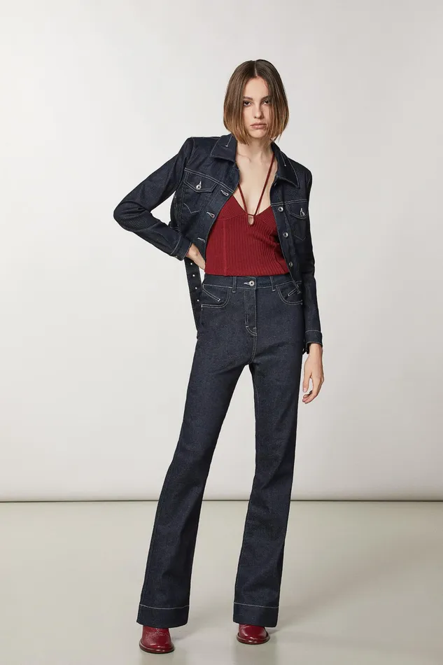 Jeans Women Patrizia Pepe Comfort Denim Pants Midnight Navy Wash